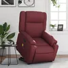 Image de vidaXL Fauteuil de massage, relaxation similicuir bordeaux