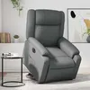 Image de vidaXL Fauteuil de relaxation, massage, inclinable électrique similicuir gris