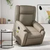 Image de vidaXL Fauteuil de relaxation, massage, inclinable électrique similicuir cappuccino