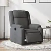 Image de vidaXL Fauteuil électrique réglable tissu gris foncé