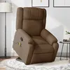 Image de vidaXL Fauteuil de massage, relaxation tissu marron