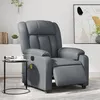 Image de vidaXL Fauteuil de massage, relaxation électrique similicuir gris