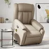 Image de vidaXL Fauteuil de massage, relaxation similicuir cappuccino