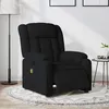 Image de vidaXL Fauteuil de massage, relaxation électrique réglable tissunoir