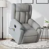 Image de vidaXL Fauteuil de relaxation, massage, inclinable électrique réglable tissu gris clair