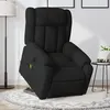 Image de vidaXL Fauteuil de relaxation, massage, inclinable électrique réglable tissunoir