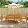 Image de Lot de 6 chaise Vidaxl H. 90 cm non pliable en acacia exterieur marron