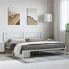 Image de vidaXL Bedframe met hoofdbord metaal wit 183x213 cm372331