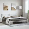 Image de vidaXL Bedframe met hoofdbord metaal wit 193x203 cm372332