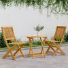 Image de vidaXL 3-delige Tuinset inklapbaar massief acaciahout3206331
