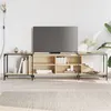 Image de vidaXL Meuble TV chêne sonoma 203x37x50 cm bois d'ingénierie 837608