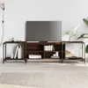 Image de vidaXL Meuble TV chêne marron 203x37x50 cm bois d'ingénierie 837611