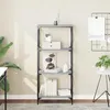 Image de VidaXL Bibliothèque à 4 niveaux sonoma gris 59x35x132 cm 837620