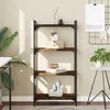 Image de vidaXL Boekenkast 4-laags 60x30x120 cm bewerkt hout gerookt eikenkleur837654