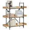 Image de VidaXL Bibliothèque à 3 niveaux chêne sonoma 100x33x108,5 cm 837688