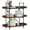 Image de VidaXL Bibliothèque à 3 niveaux chêne marron 100x33x108,5 cm 837691
