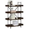 Image de VidaXL Bibliothèque à 4 niveaux chêne fumé 100x33x145,5 cm 837694