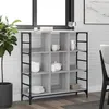 Image de vidaXL Buffet sonoma gris 102x32x103,5 cm bois d'ingénierie 837730
