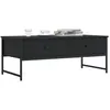 Image de vidaXL Table basse noir 101x49x39,5 cm bois d'ingénierie 837737