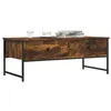 Image de vidaXL Table basse chêne fumé 101x49x39,5 cm bois d'ingénierie 837739