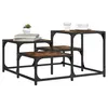 Image de vidaXL Table basse chêne fumé 68x68x40 cm bois d'ingénierie 837749