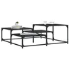 Image de vidaXL Table basse noir 107x107x40 cm bois d'ingénierie 837752