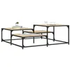 Image de vidaXL Table basse chêne sonoma 107x107x40 cm bois d'ingénierie 837753