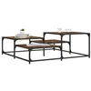 Image de vidaXL Table basse chêne fumé 107x107x40 cm bois d'ingénierie 837754