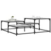 Image de vidaXL Table basse sonoma gris 107x107x40 cm bois d'ingénierie 837755