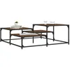 Image de vidaXL Table basse chêne marron 107x107x40 cm bois d'ingénierie 837756
