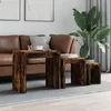 Image de Tables basses gigognes 3 pcs chêne fumé bois d ingénierie