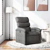 Image de vidaXL Fauteuil réglable tissu gris foncé