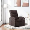 Image de vidaXL Fauteuil réglable tissu marron foncé