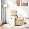 Image de vidaXL Fauteuil réglable tissu crème