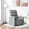 Image de Fauteuil de massage inclinable Gris clair Tissu
