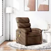 Image de vidaXL Fauteuil de massage, relaxation tissu marron