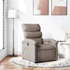 Image de vidaXL Fauteuil de massage, relaxation tissu taupe