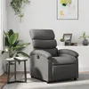 Image de vidaXL Fauteuil réglable similicuir gris