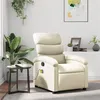 Image de vidaXL Fauteuil de massage, relaxation similicuir cràme
