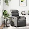 Image de vidaXL Fauteuil de massage, relaxation similicuir gris