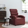 Image de vidaXL Fauteuil de massage, relaxation similicuir bordeaux