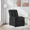 Image de vidaXL Fauteuil réglable tissunoir