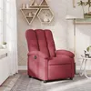 Image de vidaXL Fauteuil réglable tissu bordeaux