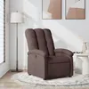 Image de vidaXL Fauteuil réglable tissu marron foncé