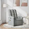 Image de vidaXL Fauteuil de massage, relaxation tissu gris clair