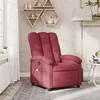 Image de vidaXL Fauteuil de massage, relaxation tissu bordeaux