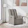 Image de vidaXL Fauteuil de massage, relaxation tissu taupe