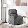 Image de Fauteuil de massage inclinable Gris foncé Tissu