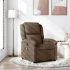 Image de vidaXL Fauteuil de massage, relaxation tissu marron