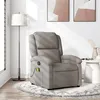 Image de Fauteuil de massage inclinable Taupe Tissu
